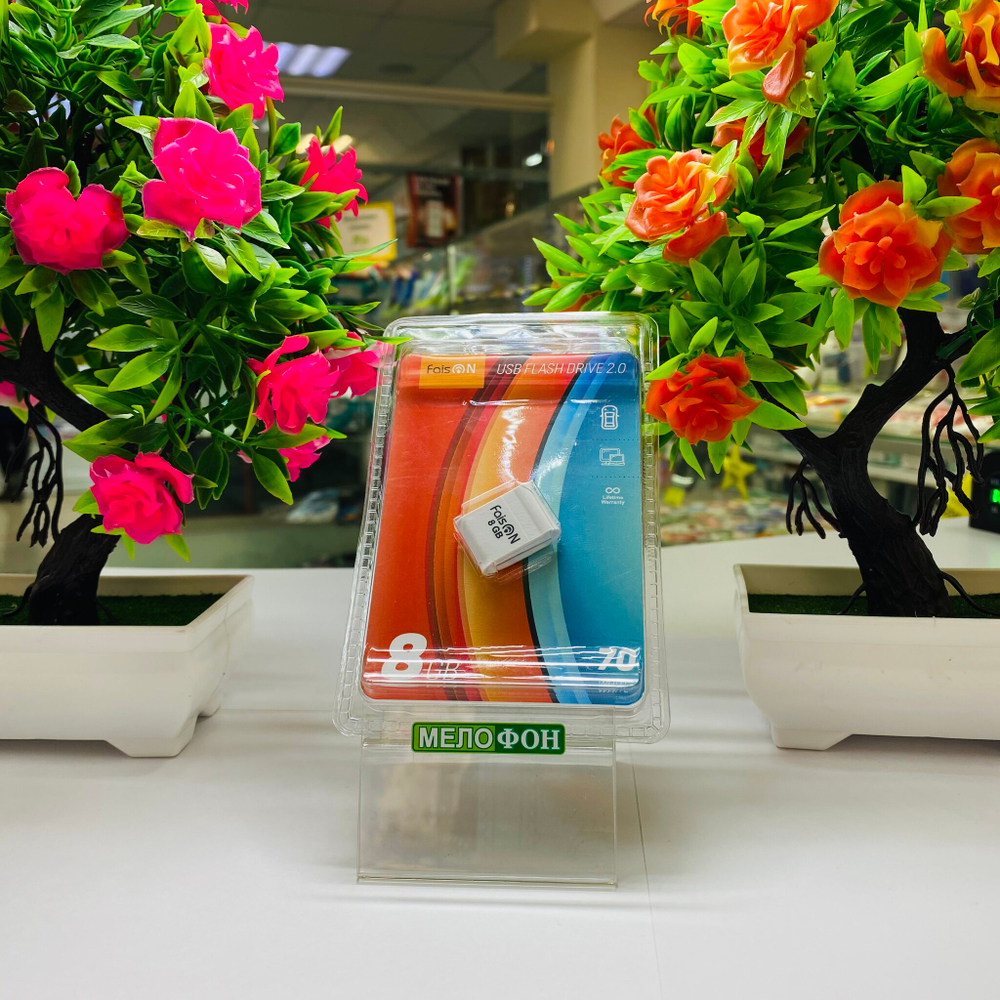 USB Флешка 8GB Faison 70, USB 2.0, белая