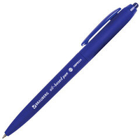 Ручка шариковая масляная автоматическая BRAUBERG "Sky Blue",СИНЯЯ, soft-touch, узел 0,7 мм, линия письма 0,35 мм