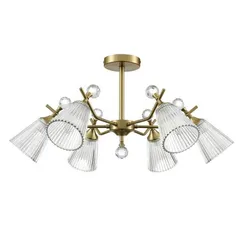 8046/6C CLASSI LN25 77 латунь/прозрачное стекло Люстра потолочная Е14 6*40W 220V AURICA