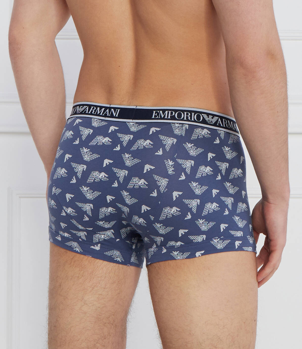 Трусики-боксеры 3шт. Emporio Armani - темно-синий(111357 3F717)