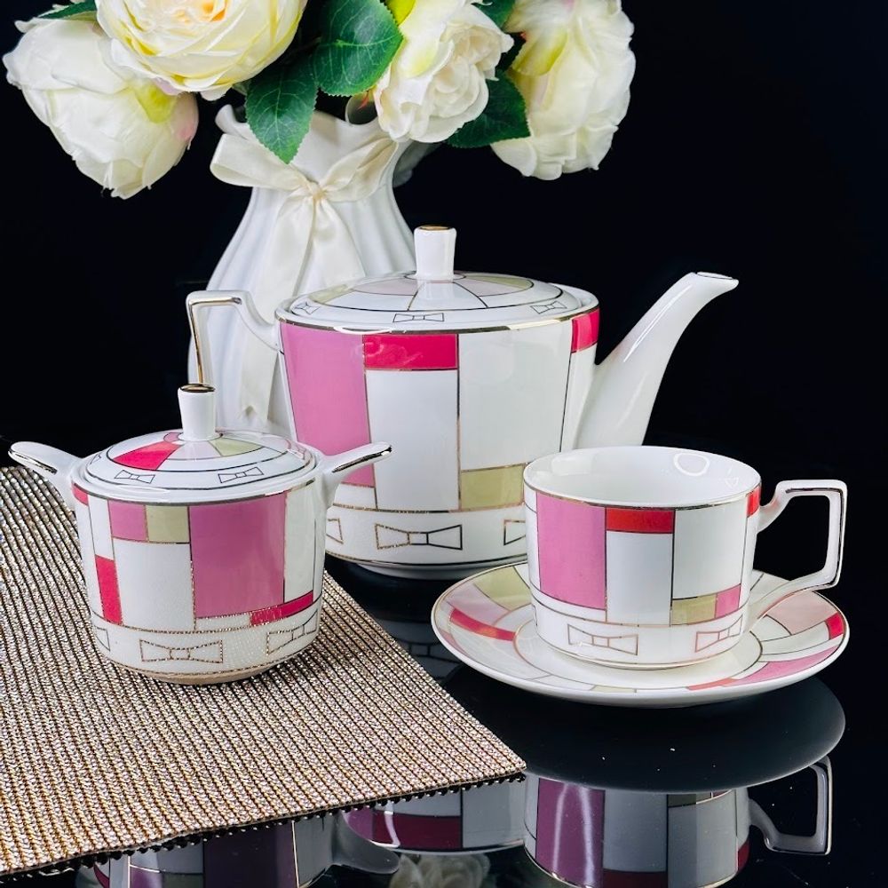 Lenardi 205-660 Чайный сервиз 14пр. в под.уп.(х3)Фарфор