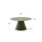 Журнальный столик Wilshire зеленый из закаленного стекла из стали Ø80 см