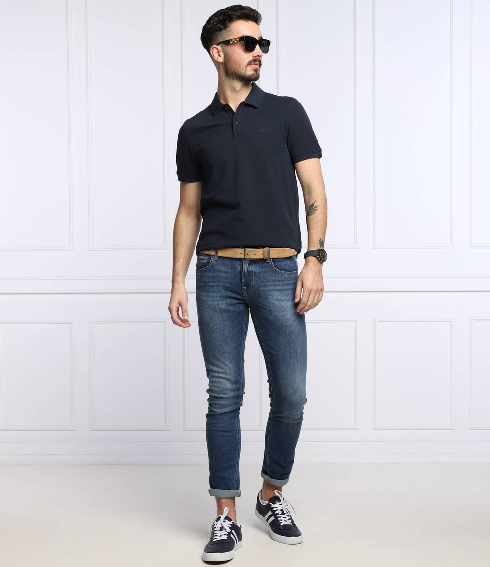 поло prime BOSS ORANGE - темно-синий(50468576)