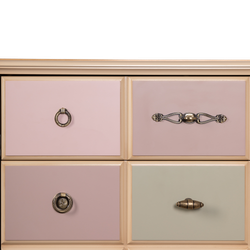 Комод "Пандора"- 3 с 3 ящиками Айвори Акварель