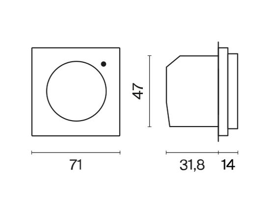 Терморегулятор электронный VOLTUM S70 с индикацией и датчиком, для теплого пола, (графит)