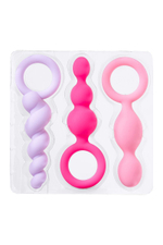Набор анальных цепочек Satisfyer Booty Call, 3 рельефа, 13–14 см