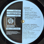 Stéphane Grappelli ‎– Stéphane Grappelli 1972 (Англия 1972г.)