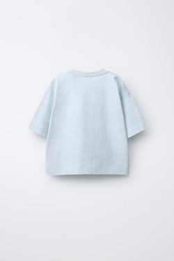 ZARA ФУТБОЛКА С ПРИНТОМ ROLLING STONES ©, СИНИЙ