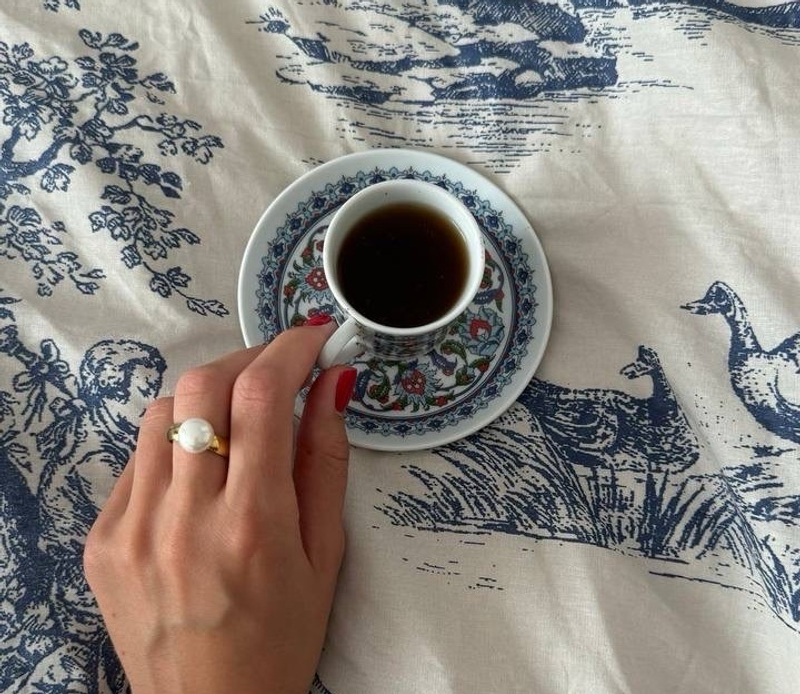 Кольцо с жемчугом