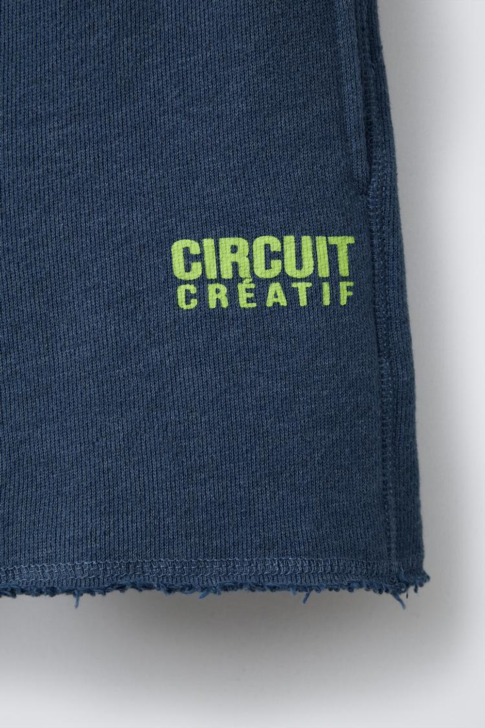 ZARA ШОРТЫ С НАДПИСЬЮ, СИНИЙ