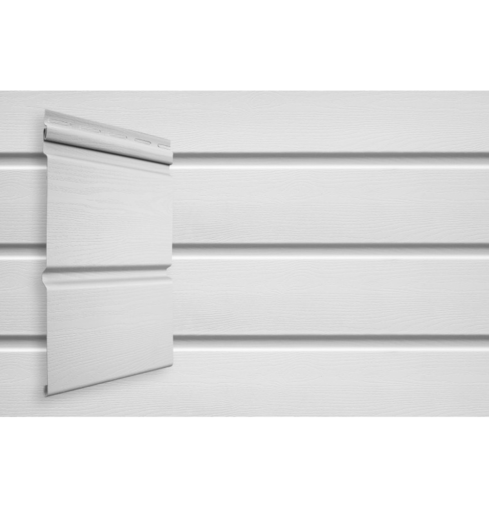 Сайдинг Grand Line Double-Брус STANDART Белый