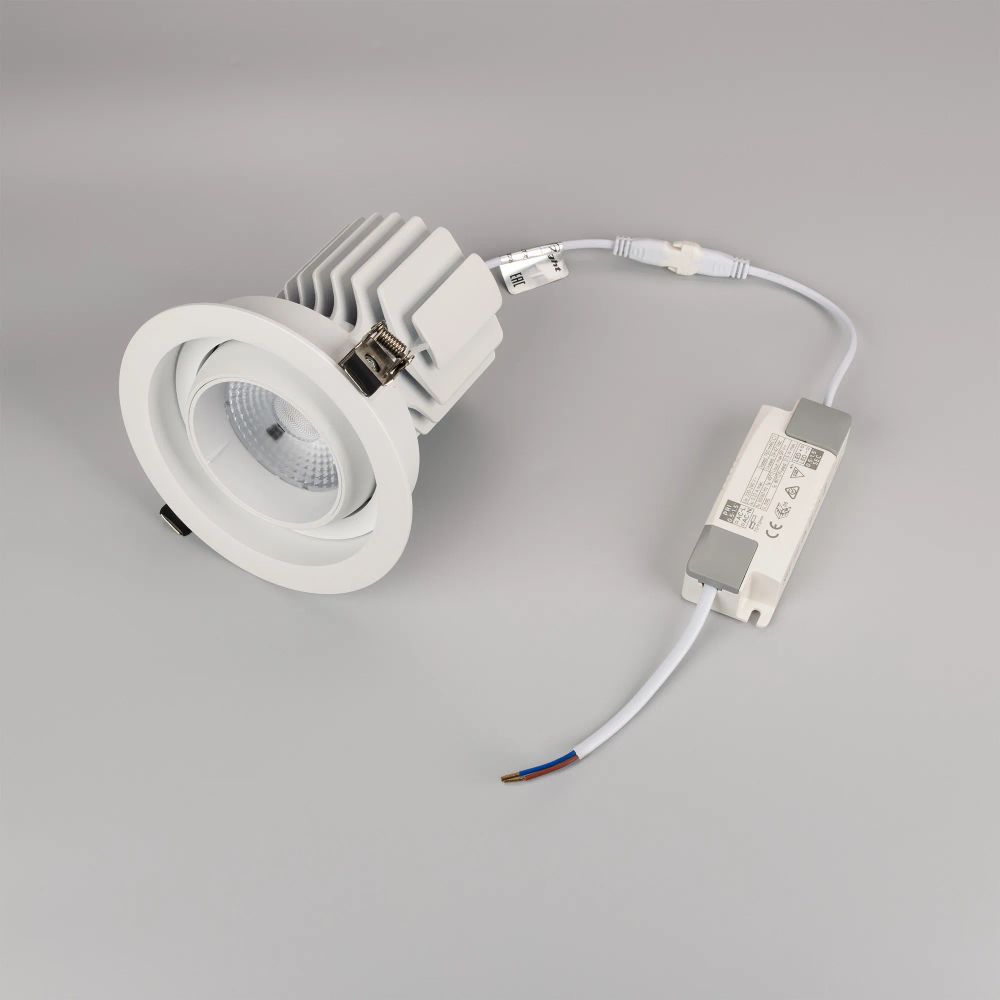 Светильник MS-VORTEX-BUILT-R135-30W Warm3000 (WH-WH, 50 deg, 230V) (Arlight, IP20 Металл, 5 лет) 056571
