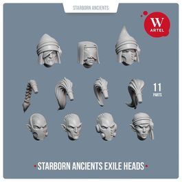 Части для миниатюр Starborn Ancients Exile Heads