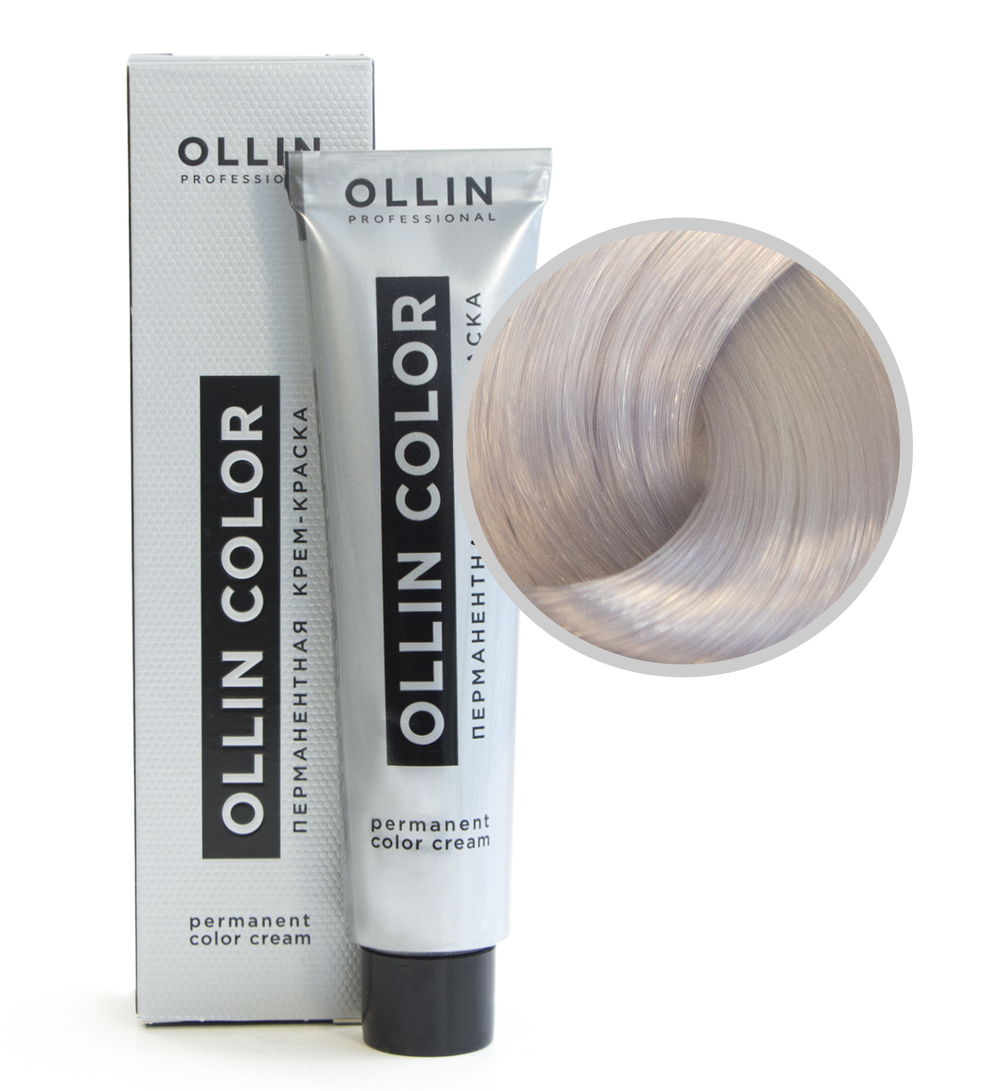 Ollin Color Крем-краска для волос, перманентная, тон №10-22, Светлый блондин фиолетовый, 60 мл