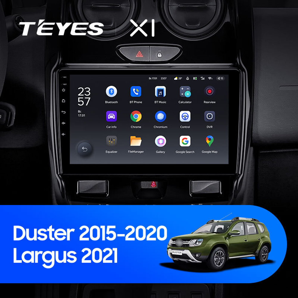 Teyes X1 9"для Renault Duster, LADA Largus 2015-2021