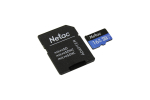 Карта памяти Netac MicroSD P500 Standard Class 10 UHS-I (90 Mb/s) + SD адаптер, 16GB
