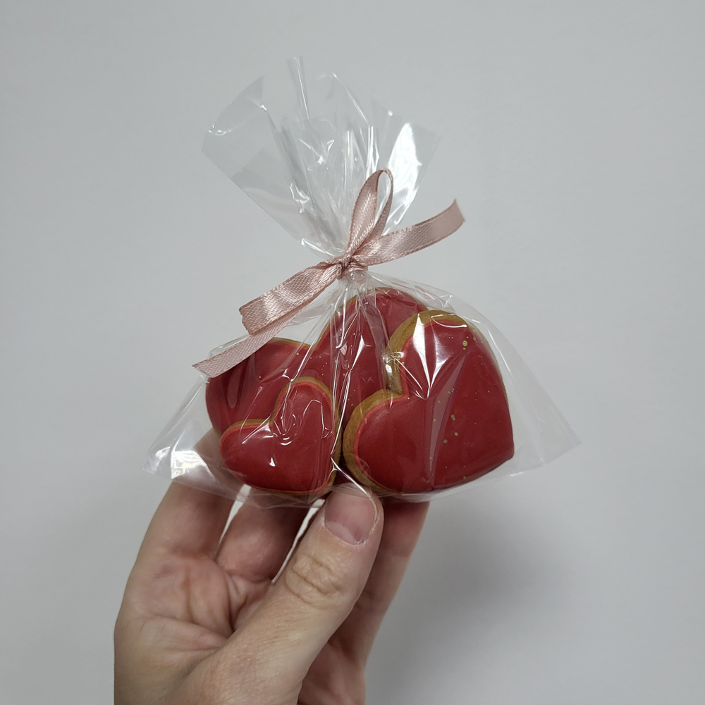 Пряники Набор сердечек, 3 шт