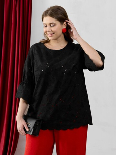 Блузка Милица-1 Виотекс ЧЕРНЫЙ-3