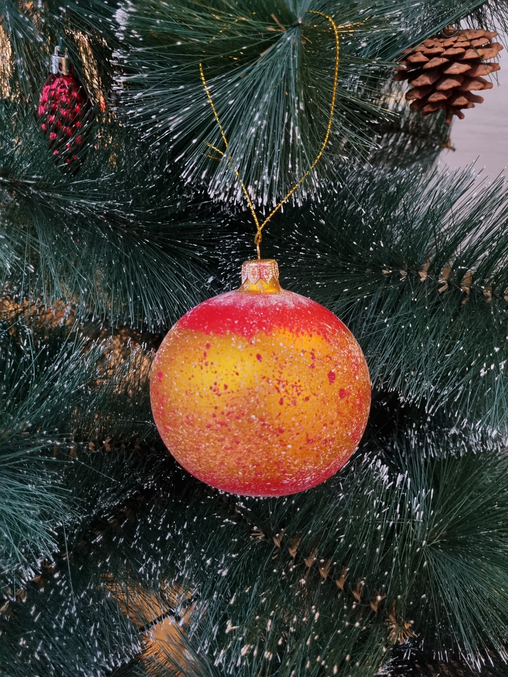 Шар стеклянный "Исакиевский собор",  ручная роспись