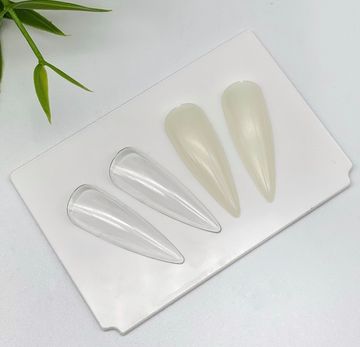 Типсы для демонстрации отрывные "Острый миндаль" 30 мм прозрачные