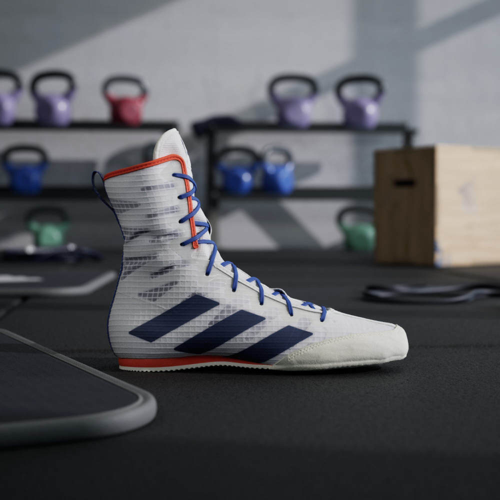 Adidas Высокие кроссовки Box Hog 4, белый/синий