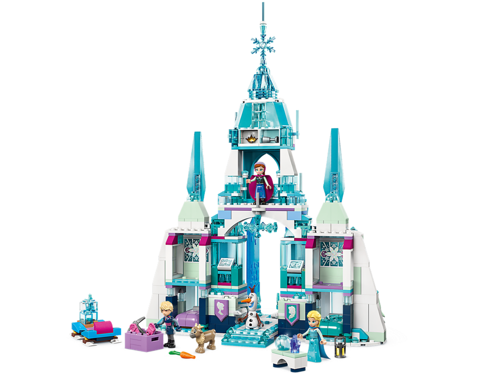 Конструктор Лего Дисней Ледяной дворец Эльзы 43244 | LEGO Disney Elsa’s Ice Palace | детализированный замок  630 дет 6+