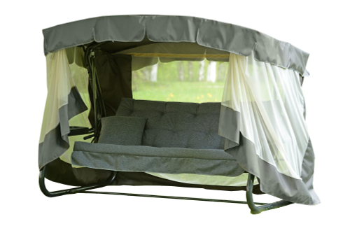 Качели садовые 4-х местные Саванна ткань папермун арт.с1452