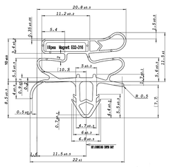 Уплотнитель для морозильный шкаф RNX 200 размер 725*575 мм (017 АНАЛОГ)