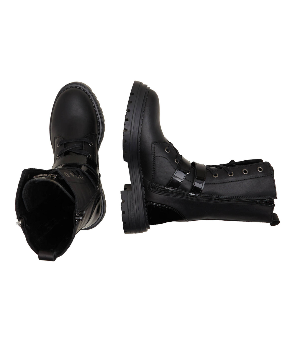 Кожаные ботильоны ankle Karl Lagerfeld Kids - черный(Z19112)