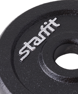 Диск чугунный STARFIT BB-204 d=26 мм, черный, 1,25 кг