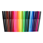 Фломастеры "Панда" 24 цвета, вентилируемый колпачок, ПВХ упаковка