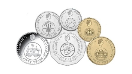 Австралия 2016 50 лет переходу на десятичную систему национальной валюты - 6 монет