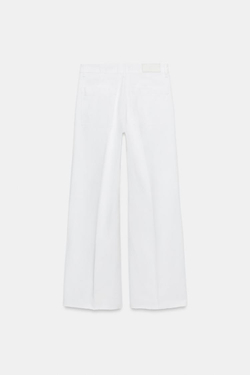 ZARA ДЖИНСЫ Z1975 STRAIGHT СО СРЕДНЕЙ ПОСАДКОЙ, БЕЛЫЙ