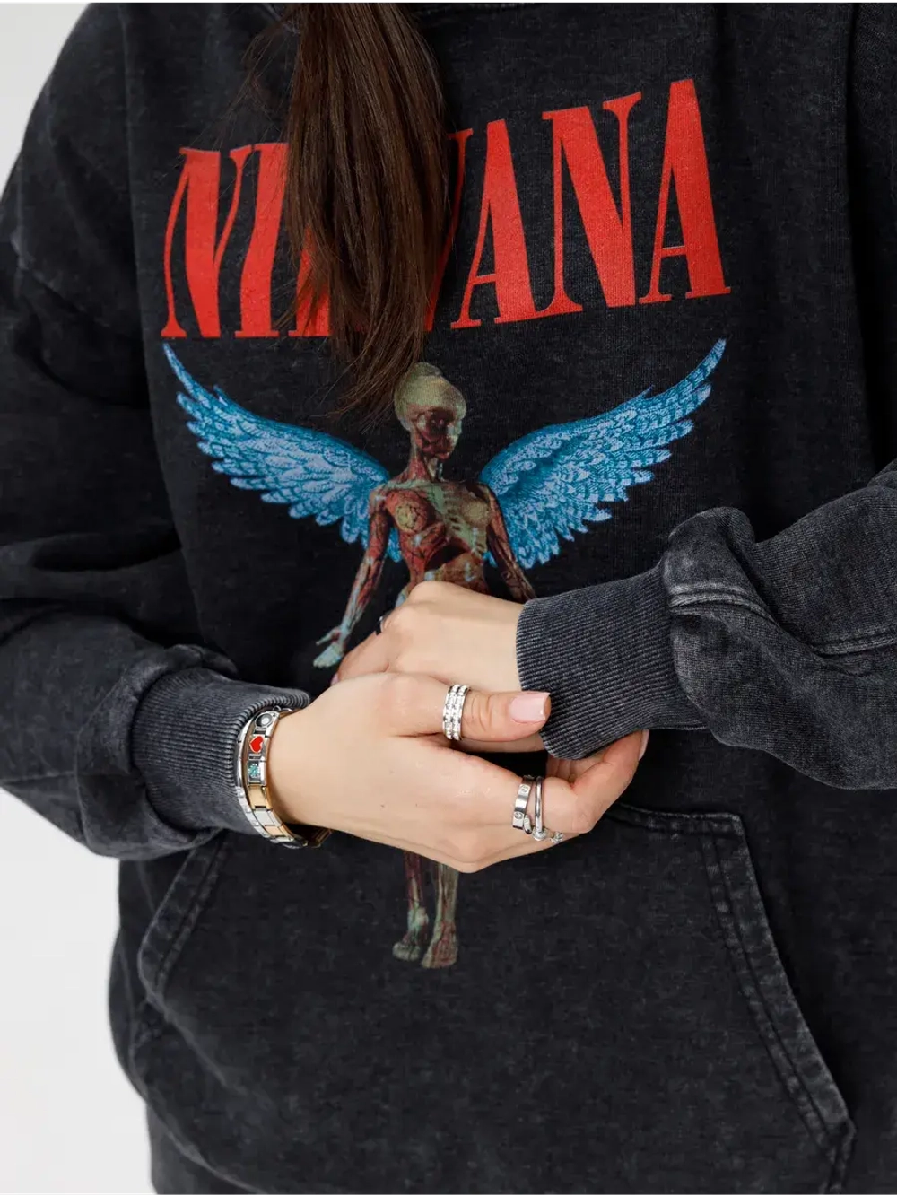 Худи PARABOLA Nirvana оверсайз варенка для мужчин и женщин