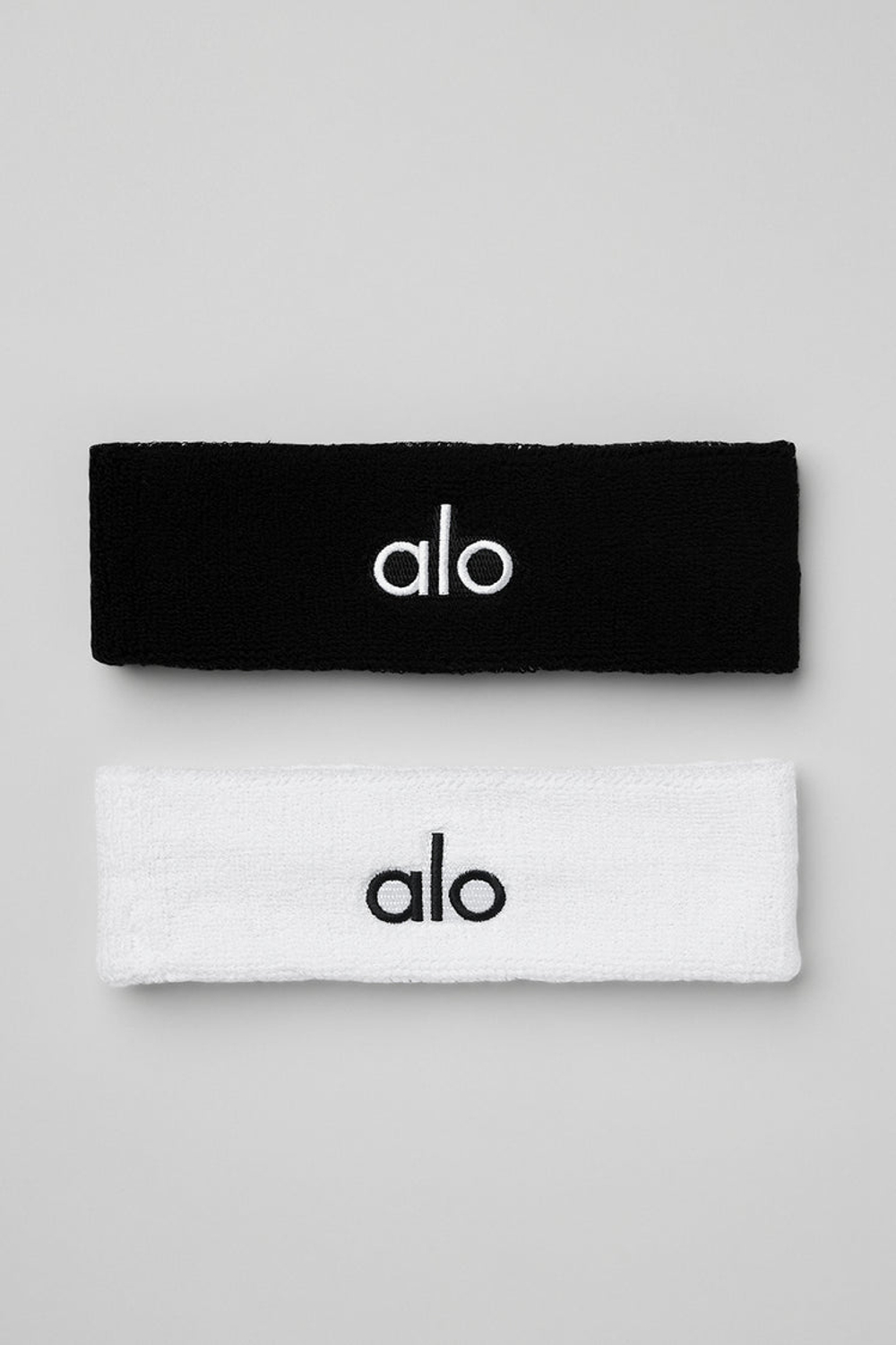 Alo yoga Спортивная повязка на голову (2 шт.), черный/белый