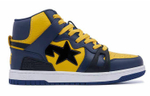 A Bathing Ape Logo Patch Leather Sneakers