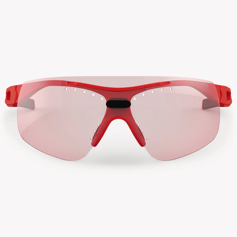 Спортивные очки с диоптриями Siols / AERO.Running / Vario Clear 10-75% Red Mirror / Photochromic Lens / Racing Red