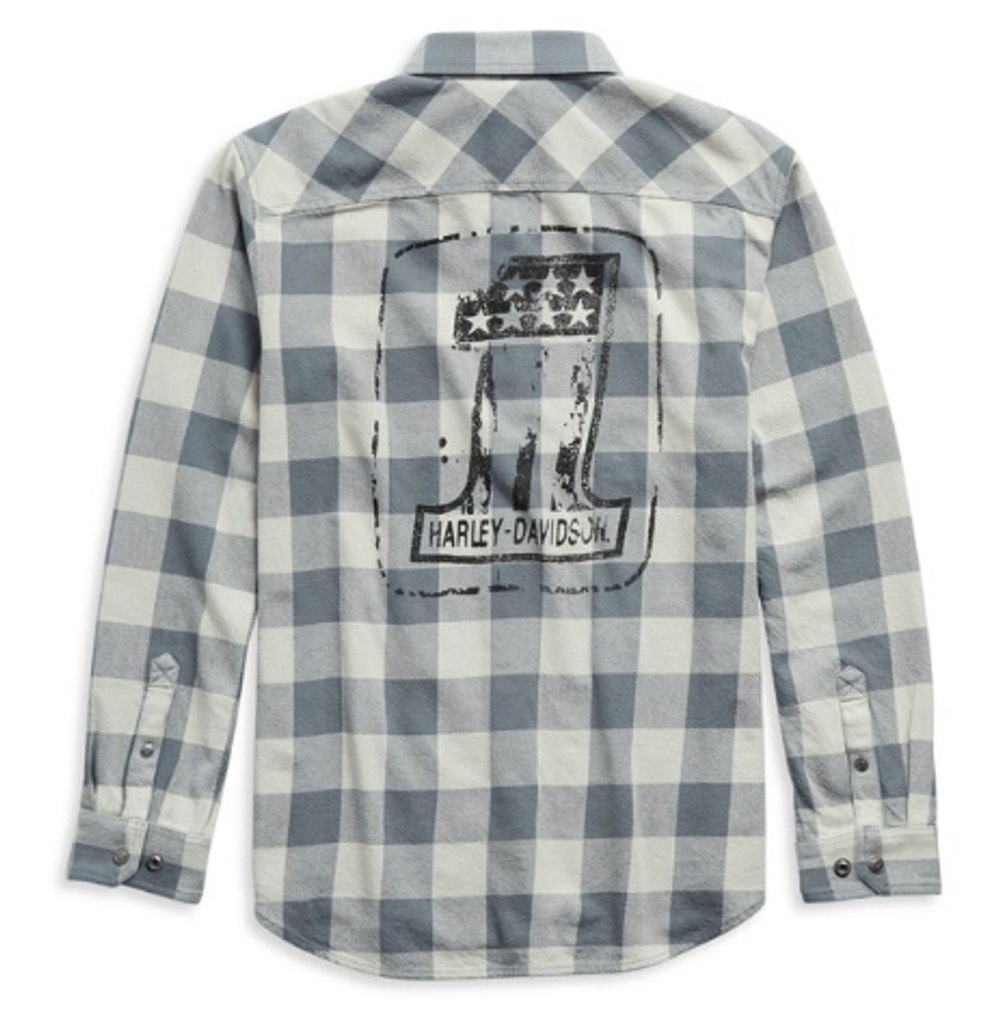 Рубашка  Logo Plaid Shirt Harley-Davidson