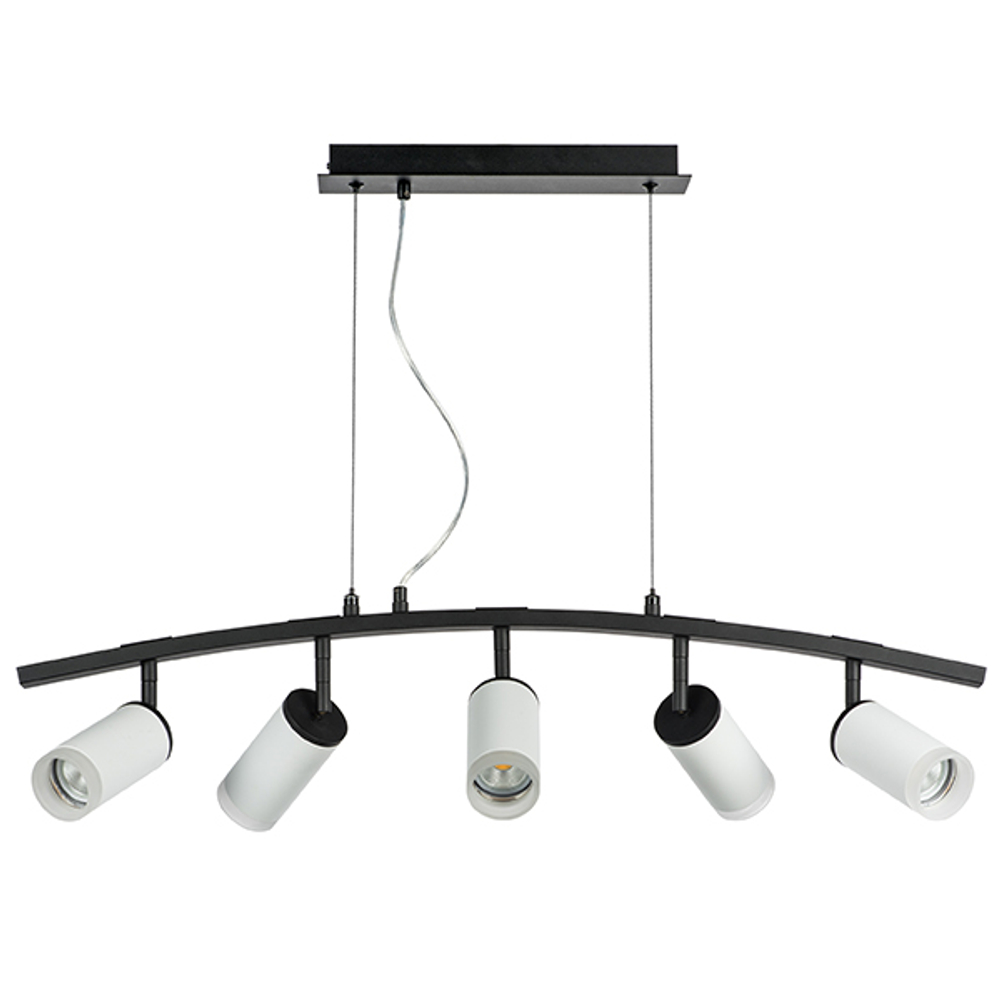 LR7353650 Люстра RULLO 5х50W GU10 ЧЕРНЫЙ/БЕЛЫЙ (571735+214436-5+202430-5)