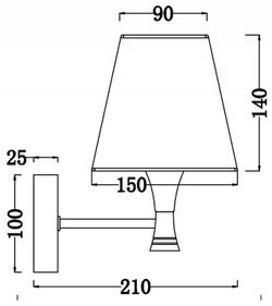 Бра Freya Perfetto FR5098WL-01BBS