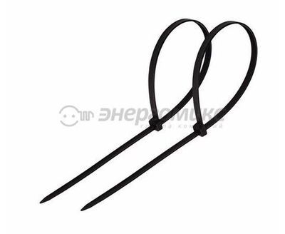 Хомут кабельный 4.8х300 нейл. черн. (уп.100шт) Rexant 07-1303