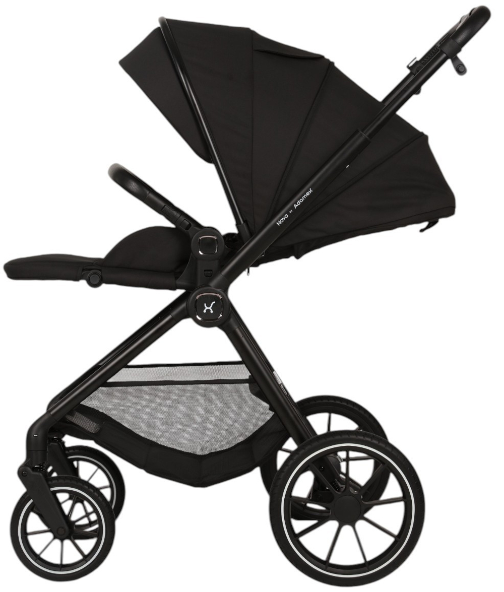 Детская коляска Adamex Nova 3 в 1 ЧЕРНЫЙ - BLACK