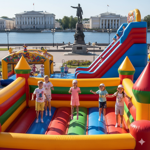 Надувной батут купить в Петрозаводске – БатутМастер 🎉