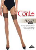CONTE PLAISIR Колготки женские с имитацией ажурных чулок