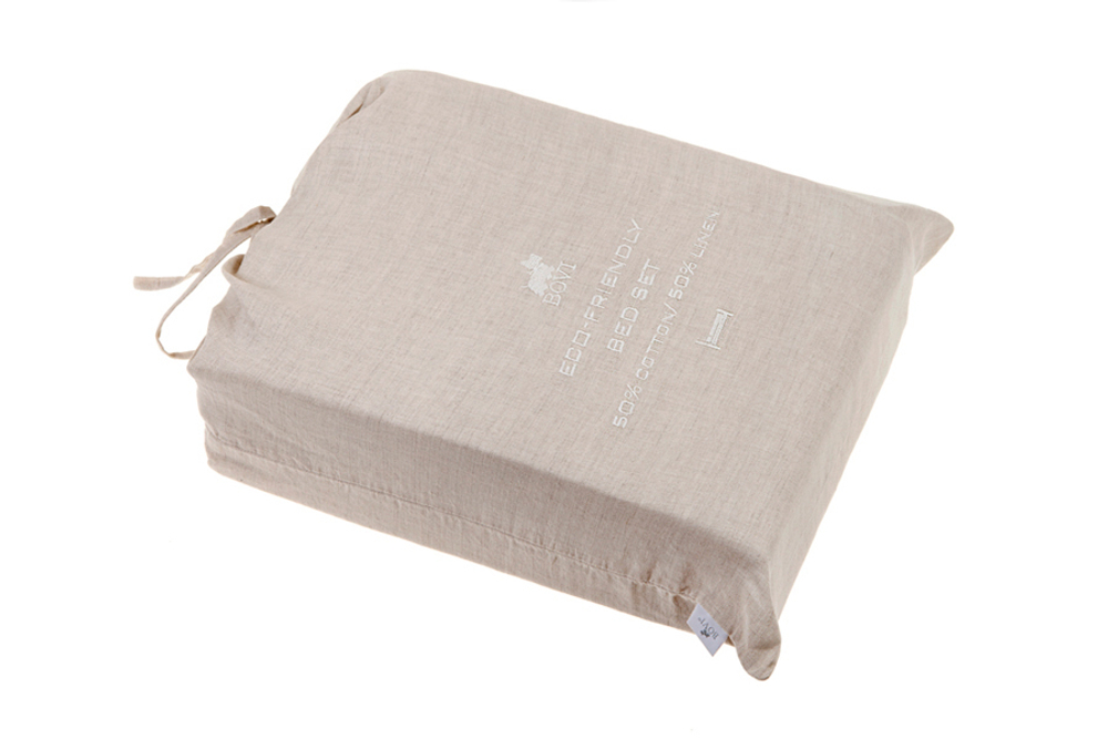 Пододеяльник 200х220 Bovi Linen натуральный Португалия упаковка