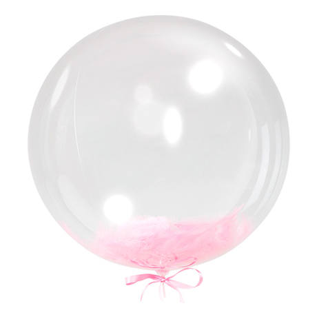 Шар-сфера (50см) с перьями, цвета в ассортименте