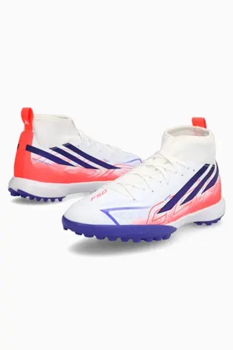 Сороконожки adidas F50 League Hyperfast Mid TF Junior - белый