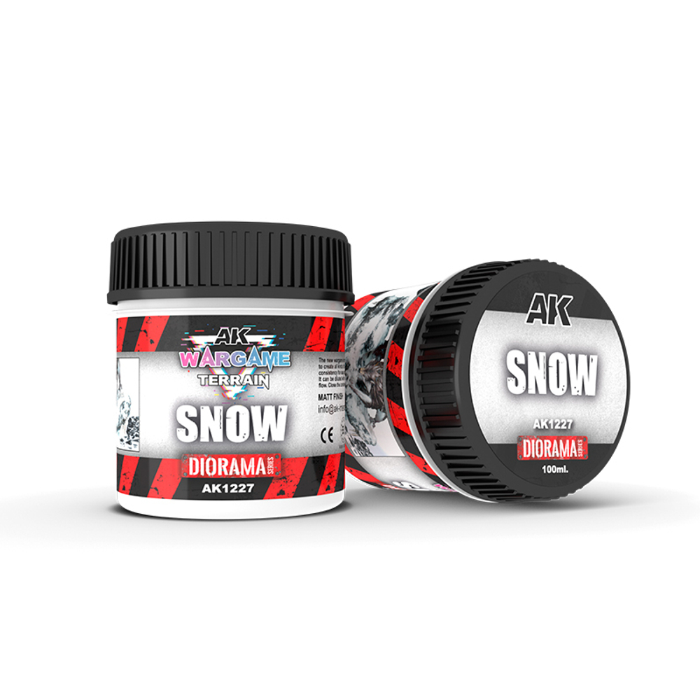 Текстурная паста AK Interactive Terrains Snow 100 ml