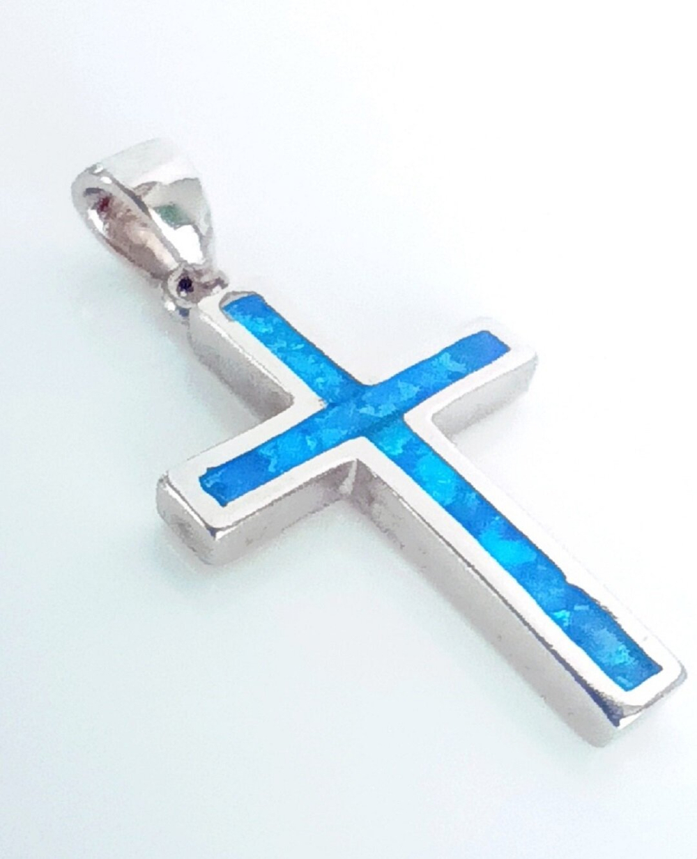 Подвеска Эстерелла, серебро 925*, родирование, опал синтетический/Ф