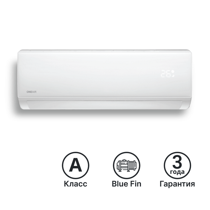 Купить Сплит-система ONE AIR Сити (City) OACT-12HN8 недорого со склада в Хабаровске, Якутске, Владивостоке, Южно-Сахалинске, Благовещенске